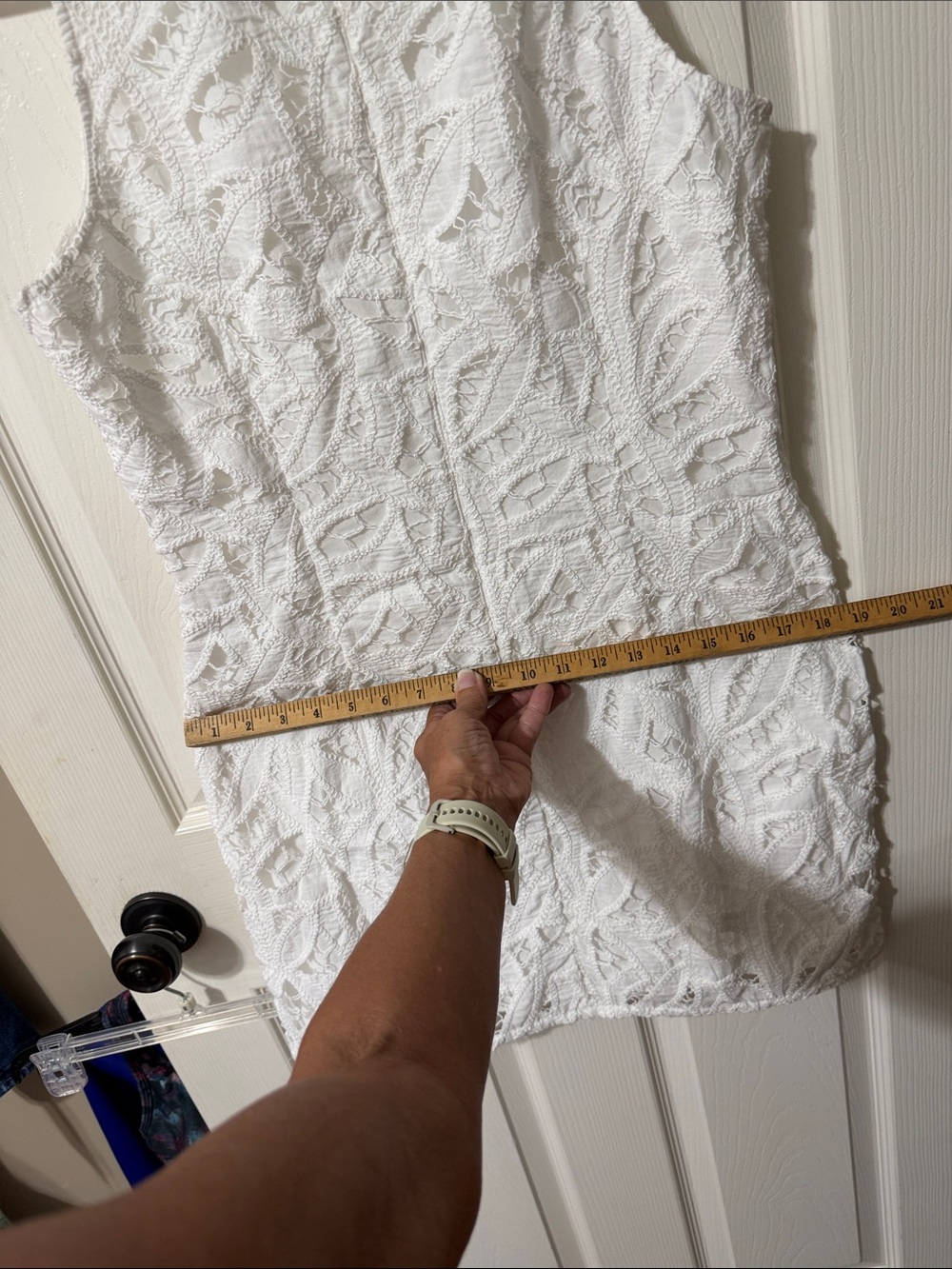 LOFT White Crochet Lace Dress - Picture 12 of 13